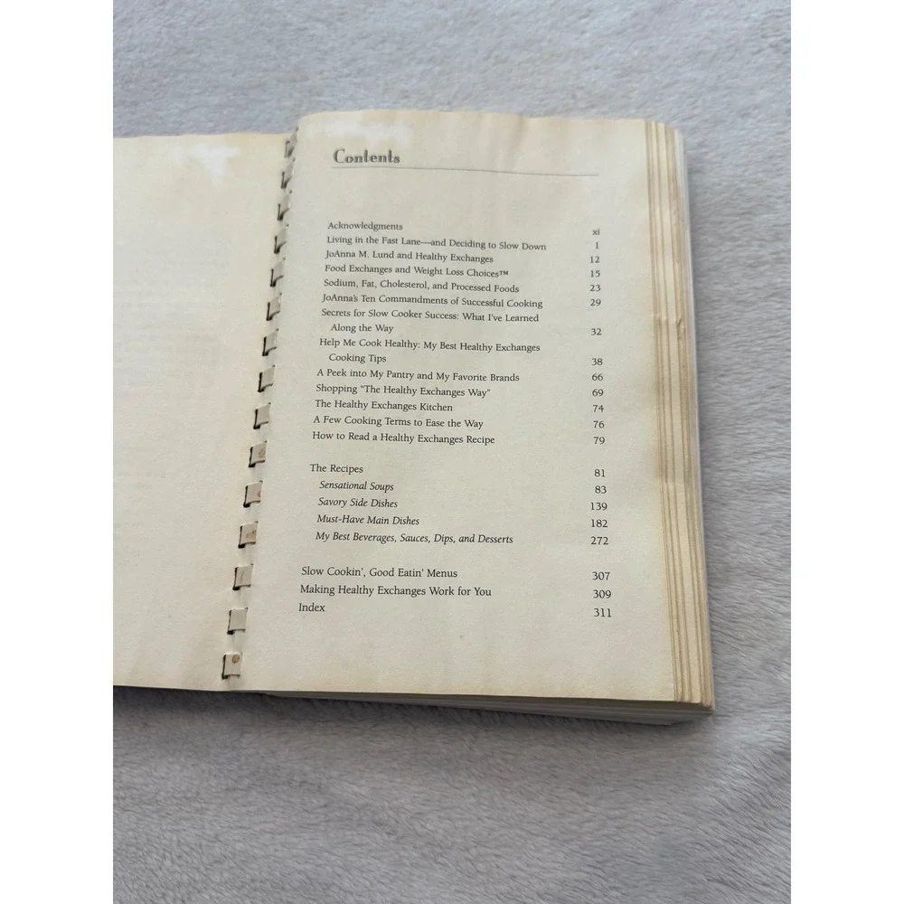 A Potful of Recipes JoAnna M Lund Healthy Exchanges Slow Cooker Cookbook 2001